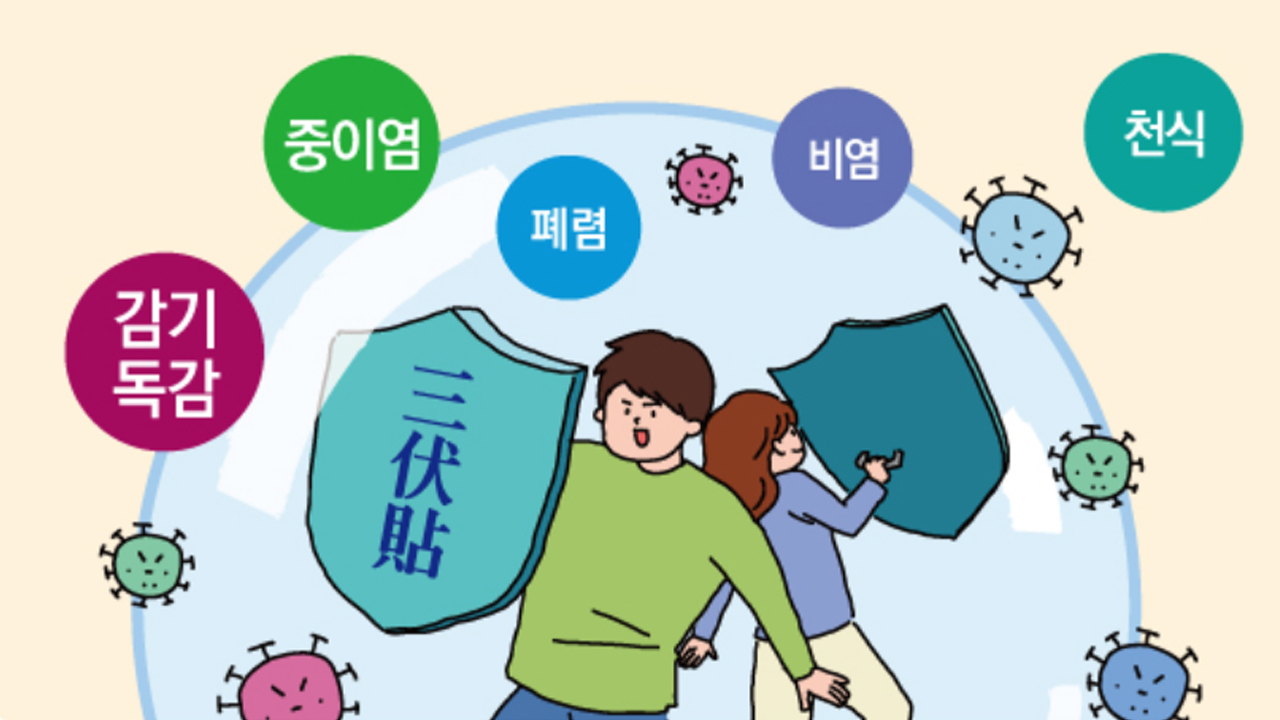삼복첩으로 겨울철 건강, 여름에 지키세요!